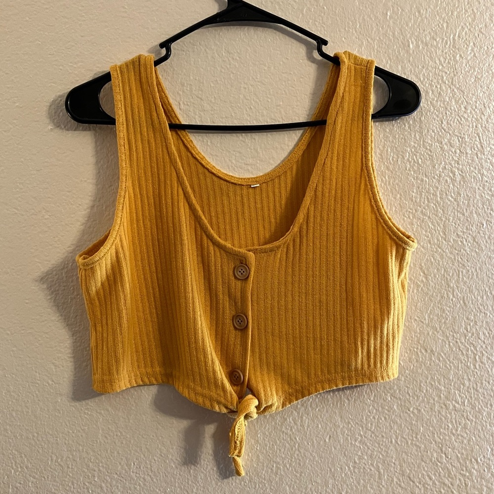 5/$25 Front Tie Crop Tank Top